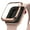 38mm - Glossy Pink Gold (AW3-38-02), variant on Bezel Styling for Apple Watch 38mm Case Cover for Series 3 / Series 2 / Series 1 - AW3-03