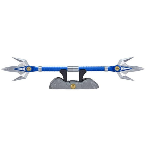 Power Rangers Lightning Collection Mighty Morphin Blue Ranger Power Lance Premium Roleplay MMPR Cosplay Collectible