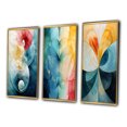 thumbnail image 3 of Designart "Circular Harmony Contemplating Divinity VI" Modern Geometric Framed Wall Art Set Of 3 - Turquoise Abstract Frame Gallery Set For Office Decor, 3 of 6
