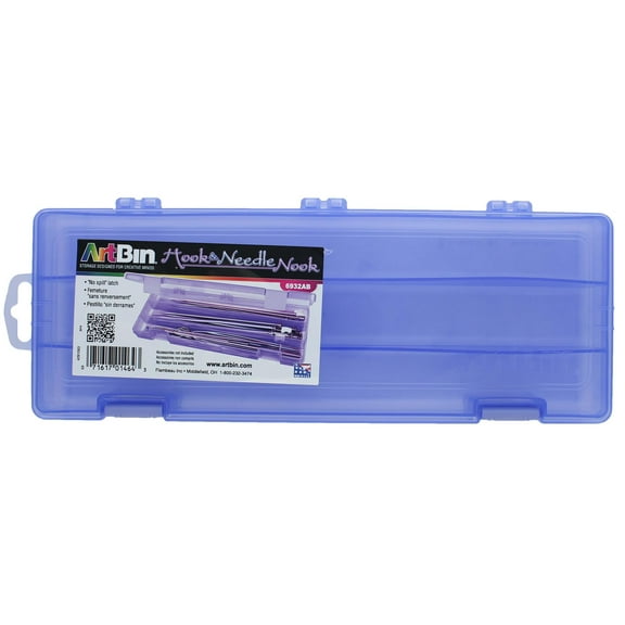 ArtBin Hook and Needle Nook, 12.38" x 4.875" x 1.375", Periwinkle