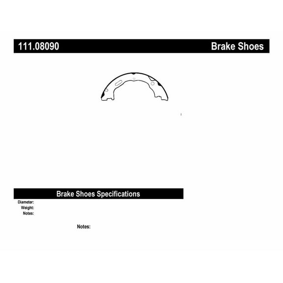 Centric Parts 111.08090 Brake Shoe