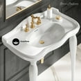 thumbnail image 2 of Santorini 40" Rectangle 3-Hole Widespread Console Sink, 2 of 8