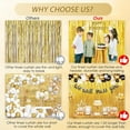 thumbnail image 7 of 3 Pack 3.3x6.6 Feet Gold Foil Fringe Backdrop Curtains, Tinsel Streamers Birthday Party Decorations, Fringe Backdrop for 2025 New Years Eve, Graduation, Baby Shower, Gender Reveal, 7 of 7