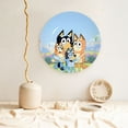 thumbnail image 2 of Lsque Bluey Pattern Ceramic Decorative Plate Decorative Plates with Display Stand Personalized Porcelain Plate Ceramic Ornaments for Wall Hanging Decoration-10in, 2 of 6