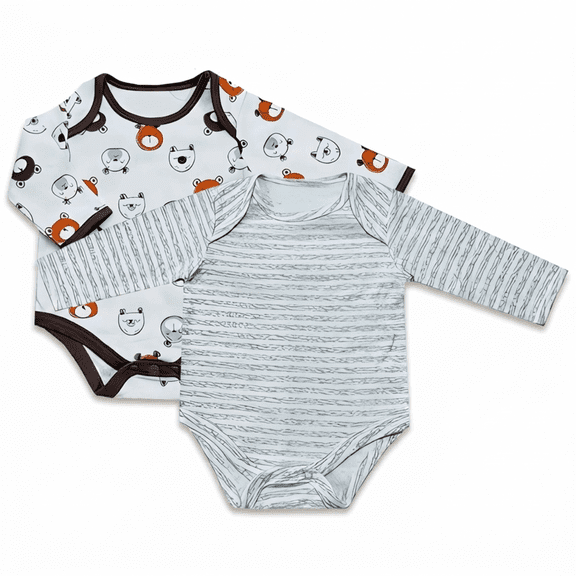 Baby Bright Newborn Essentials Must Have newborn stuff – Going Home Outfit, Newborn bodysuits, Preemie outfit, Gift for newborn, Baby Shower Gift, 2-Pcs Set, Light Blue