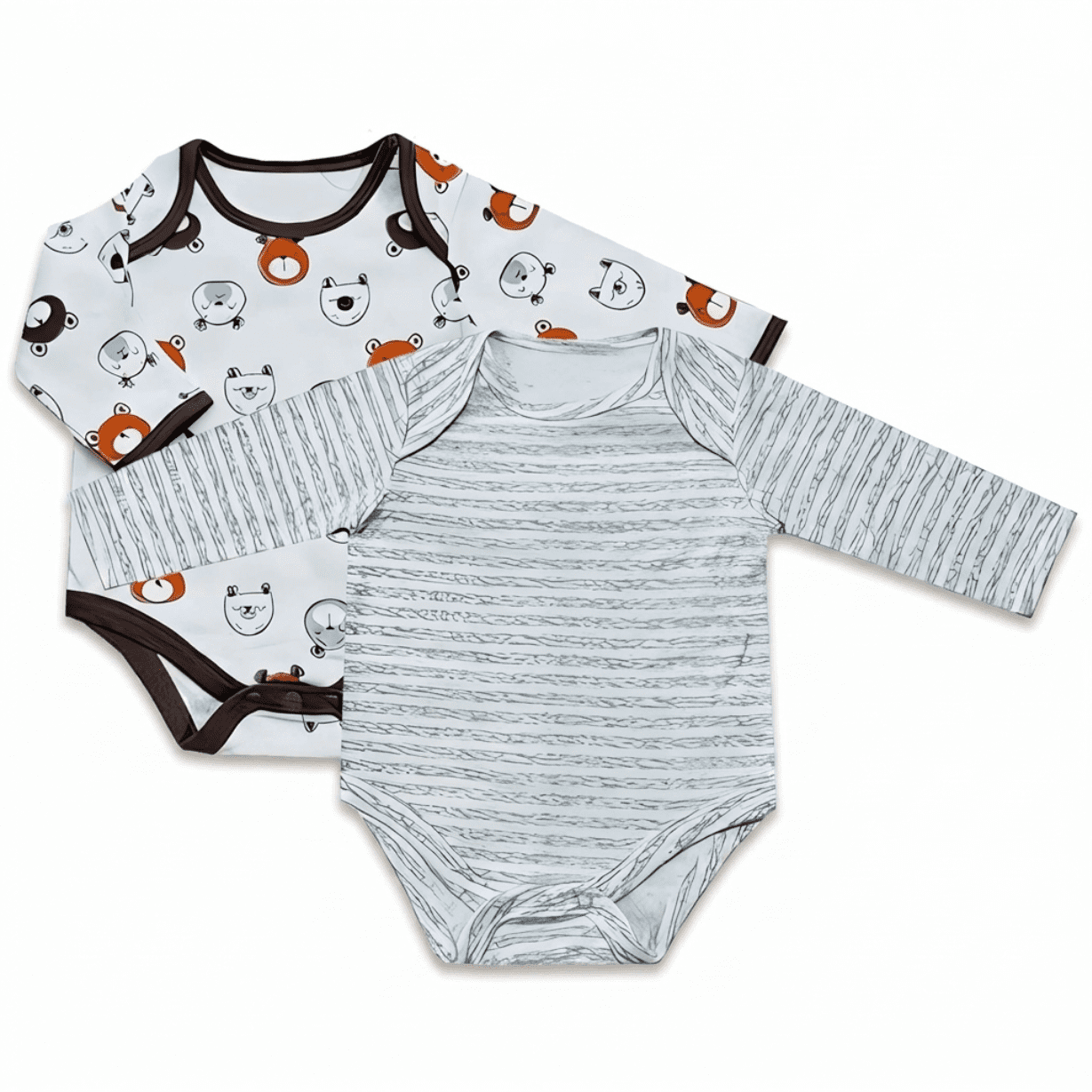 Baby Bright Newborn Essentials Must Have newborn stuff – Going Home Outfit, Newborn bodysuits, Preemie outfit, Gift for newborn, Baby Shower Gift, 2-Pcs Set, Light Blue