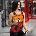 thumbnail image 6 of Gukieu Marigold Flowers In Different Colors Print Women's Quick-drying Fitness Vest, Round Neck Sleeveless Fitness T-shirt, Suitable for Yoga, Sports-Large, 6 of 7