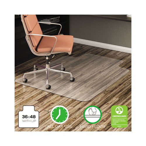 Seteol Office Chair Mat Upgraded Version 36 x 48 Rectangular Multi-Purpose Chair Mat Low Pile Carpet for Rolling Chairs Hard Floor Hardwood Floor Protector Chair Mat 36 x 48/Light Gray 
