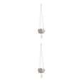 thumbnail image 1 of Inteprter Maceta colgante de ganchillo de yute Luz transmisible Degradable Perchas para plantas de ahorro de agua Cesta de ganchillo de yute 160g cesta 160g 101.6 cm 2piezas, 1 of 6