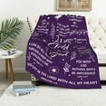 thumbnail image 2 of Christian Gifts for Women Blanket Faith Bible Religious Gifts Christian Inspirational Blankets Ultra Soft Flannel Throw Blanket 50"x40", 2 of 6