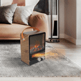 thumbnail image 5 of paproos Portable Electric Fireplace, 750W/1500W Mini Tabletop Heater, 3D Flame Effect, Adjustable Temperature, Overheating Safety Protection for Home Office Use, 5 of 5