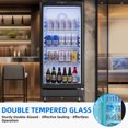 thumbnail image 2 of Dextrus 6 Cu.Ft. Beverage Refrigerator with Glass Door, Lock, LED Light & Keys for Bar Office Gym, 2 of 8