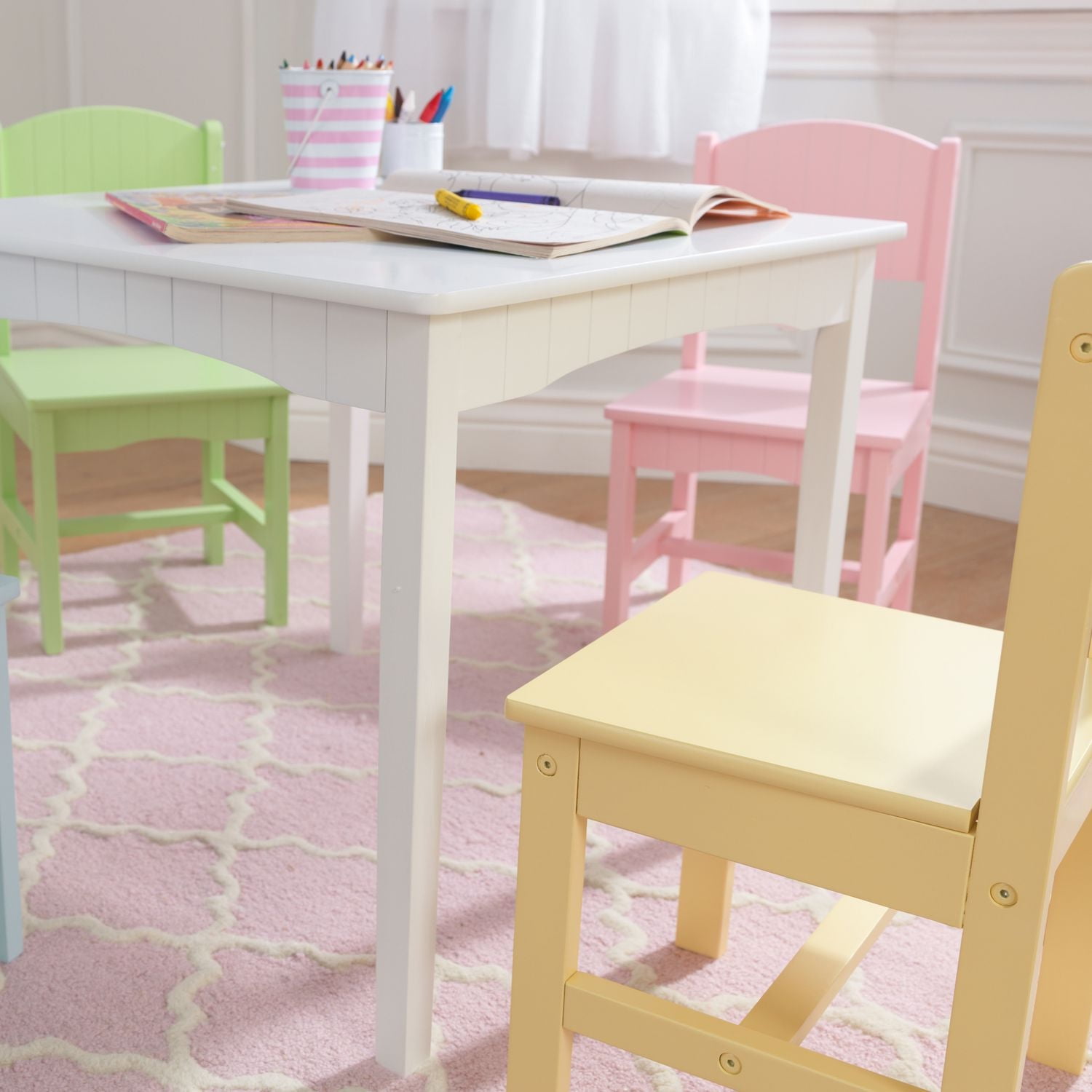 KidKraft Table et 4 chaises Nantucket - Pastel