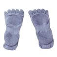 thumbnail image 3 of 1 calcetines de Yoga para mujer, calcetín de algodón, media punta, calcetines deportivos antideslizantes para gimnasio, 5 dedos Azul sin kusrkot calcetines de yoga mujeres, 3 of 8