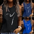 thumbnail image 5 of Tank Tops for Women, Womens Summer Cami O Neck Graphic Print Tunic Tees Trendy Casual Loose Tops Sleeveless Blouses, 5 of 5
