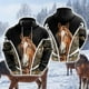 thumbnail image 4 of Sudadera con capucha para amantes de los caballos para hombre, ropa informal con gráficos de granja, jerséis con cara de caballo, chándal ecuestre, top informal Y2k para niño, 4 of 5