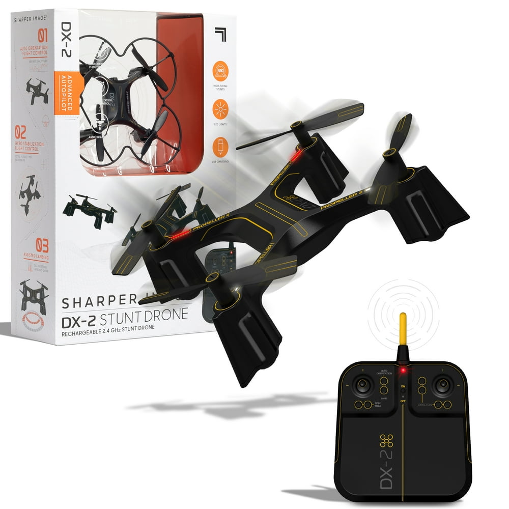 SHARPER IMAGE 2.4GHz RC DX Stunt Drone, Mini Remote Controlled