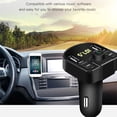 thumbnail image 4 of Coche Transmisor FM Bluetooth Manos libres U Disco TF Reproductor de MP3 3.1A + 1A Cargador USB Tmvgtek Autopartes, 4 of 9