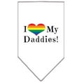 thumbnail image 2 of Pet and Dog Bandana Screen Printed, "I Heart My Daddies", 2 of 13