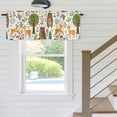 thumbnail image 5 of Kitchen Valances for Window, Cartoon Animal Green Forest Light Filtering Rod Pocket Valance Curtain, Cute Brown Bear Deer Short Curtains Window Topper for Bedroom Bathroom Living Room 54x18in, 5 of 9