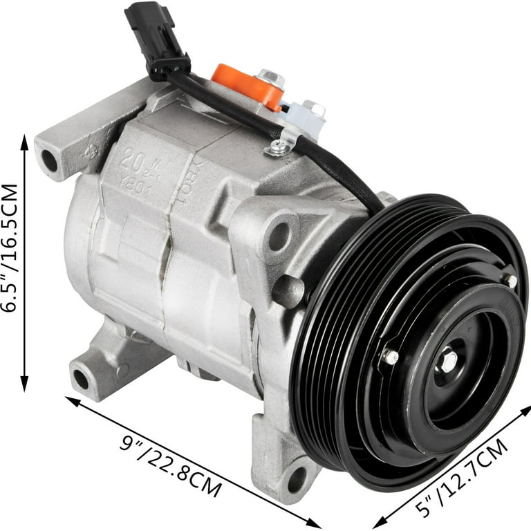 VEVOR New A/C Compressor Fit for Dodge Grand Caravan 3.3 3.8L 2001  2002-2007 CO 29001C