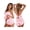 Christmas Pink, variant on Womens Pajamas Set 2 Piece Satin Sleepwear Lingerie Soft Silk Pjs Cami Top and Shorts Sleep Camisole Nightwear