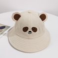 thumbnail image 2 of Sombrero de pescador con diseño de oso de dibujos animados, bonito sombrero de pescador de ala ancha para verano, para adultos, niños, mujeres y hombres, 2 of 7