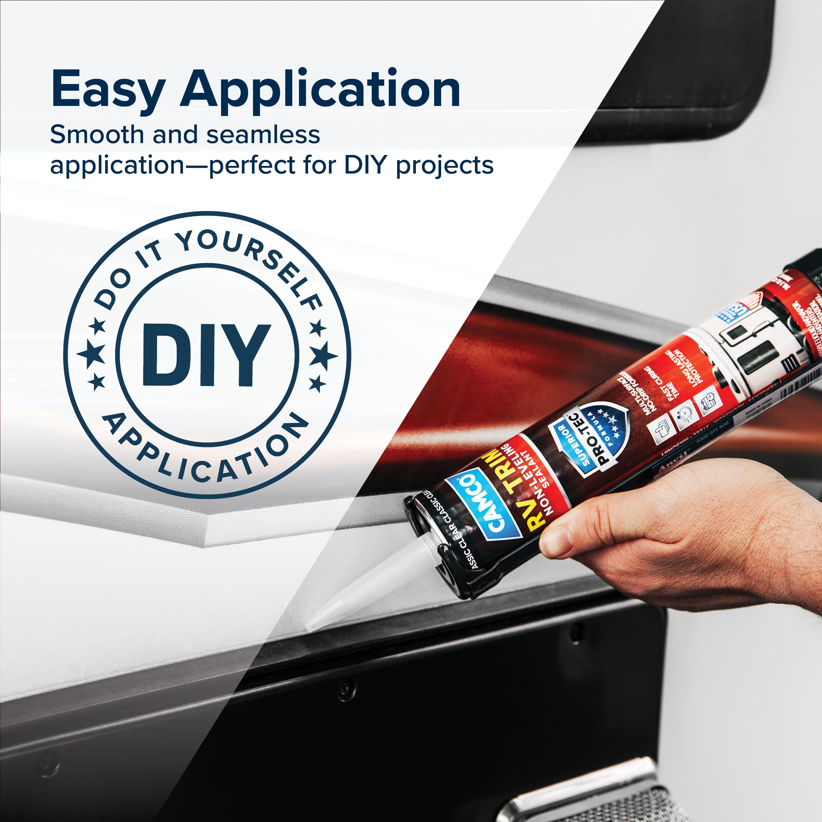 Camco Non-Sag RV Putty Sealant with Pro-Tec Weather Guard Protection - Clear (41465)