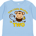 thumbnail image 4 of Inktastic Little Monkey 2nd Birthday Boy Boys Long Sleeve Toddler T-Shirt, 4 of 5