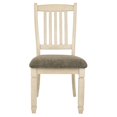 thumbnail image 3 of Signature Design by Ashley D647-01 Upholstered Dining Room Bench Antique White, 3 of 12