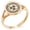Rose Gold, variant on Stainless Steel Zombie Outbreak Response Team Minimalist Oval Top Polished Statement Signet Ring