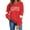 Red-3, variant on Dgankt Turtleneck Tops for Women Plus Size Women Valentine Shirts Love Heart Graphic Long Sleeve Tshirt Casual Valentines Day Gift Round Neck Tops XS-XL
