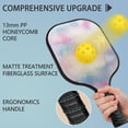 thumbnail image 4 of Pickleball Paddles Set Of 1, Fiberglass Surface, Dreamy Cloud Print, 1 Paddle, 2 Balls & Bag, 4 of 5