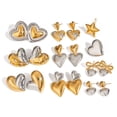 thumbnail image 2 of PISONIC Chunky Statement Earrings for Women Gold and Silver Two Tone Mixed Metal Earrings Trendy Bold Vintage Jewelry Drop Dangle Earring Real Gold Plated Non Tarnish Hypoallergenic, 2 of 12