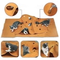 thumbnail image 4 of Tapis de Jeu Interactif pour Animaux, Tapis d'Activité Respirant Résistant aux Rayures pour Chat et Chien, Design Unique de Pétale, Feutre Doux et Épais pour Roulement Libre, Entraînement, 4 of 5