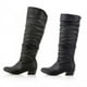thumbnail image 1 of Women's Winter Long Boots Knee High Boots Platform Chunky Block Heeled Boots For Party Work Date Wedding, 1 of 4