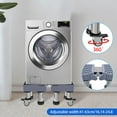 thumbnail image 6 of XIANERS Washing Machine Stand Laundry Stand Base Heavy Duty Washing Machine Stand Washer And Dryer Pedestal Adjustable Refrigerator Stand With 8 Strong Feet & 4 Locking Wheels fitting, 6 of 9