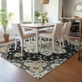 thumbnail image 6 of Dalyn Rugs Machine Washable Indoor/Outdoor Chantille ACN2194 Black 3' x 5' Rug, 6 of 9