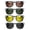 Black+Green+Yellow+Tea, variant on 4PCS Polarized Clip for Ray-Ban Meta RW4006/RW4012 Series & Gen 2 (M Size, 50-22), Color Changing Clip Set for Meta Smart Glasses UV Protection, Discoloration Clip for Meta, Silver+Blue+Yellow+Purple