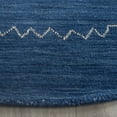 thumbnail image 3 of Safavieh Himalaya Yvonne Solid Wool Area Rug, Blue, 6' x 6' Round, 3 of 10
