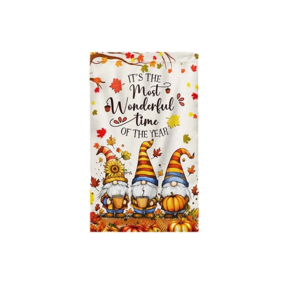 Fall Garden Flag, Autumn Seasonal Yard Banner for Outdoor Lawn, Porch, Patio, Walkway, Entryway and Thanksgiving Home Decor