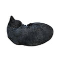 thumbnail image 6 of Nocturnal Elegance: Black Polyresin Sleeping Cat Figurine, 6 of 6