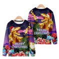 thumbnail image 5 of Pompotops Chandail de Noël Décontracté pour Hommes, Mode, Impression 3D, Manches Longues, Col Rond, Chandail, Chemise, Blouses en Solde, 5 of 5