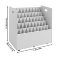 thumbnail image 2 of 50-slot Blueprint Organizer Roll File Storage Holder Movable Roll File Cart for Study Rooms, Studios, 2 of 18