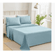 thumbnail image 1 of Juego De Sábanas Queen Size Color Azul claro, 1 of 4