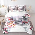 thumbnail image 1 of YST, Cherry Blossoms, Comforter Set, Japanese Style, 7-Piece, Butterfly, Queen Size, 1 of 4