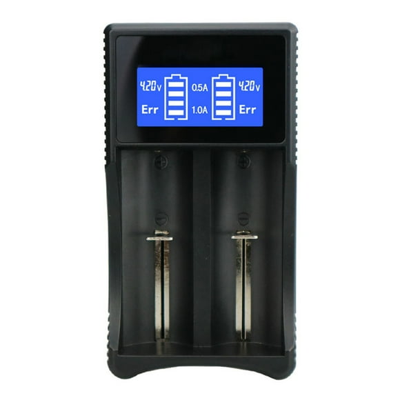 Zootealy Intelligent Charger, Universal Battery Charger, LCD Display Speedy Smart Charger for Rechargeable Batteries Ni-MH/Ni-Cd A AA AAA Li-ion Batteries 18650 18490 17670 17500 16340 14500