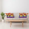 thumbnail image 4 of Ambesonne Rainbow Throw Pillow Cover 4 Pack, Pop Art Comics Pride, 18", Multicolor, 4 of 7