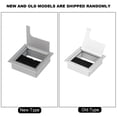 thumbnail image 1 of Prise de Câble de Bureau en Aluminium, Couvercle Rabattable, Insert de Passage de Câble Durable pour Fils pour Bureau et Ordinateur, 1 of 8