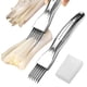 thumbnail image 2 of Cuchillo Rallador de Verduras de Acero Inoxidable | Cortador para Cebollino | Cortador Multifuncional de 6 Cuchillas para Cebolla Verde | Mango Antideslizante | Cubierta Protectora | Gadget de, 2 of 9